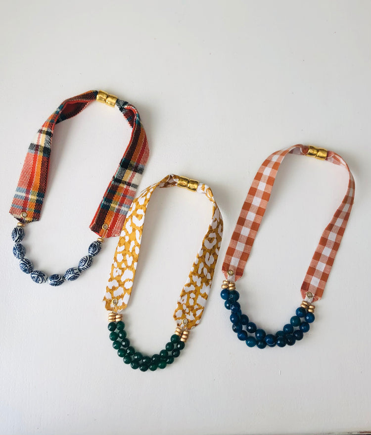 Textile Necklaces