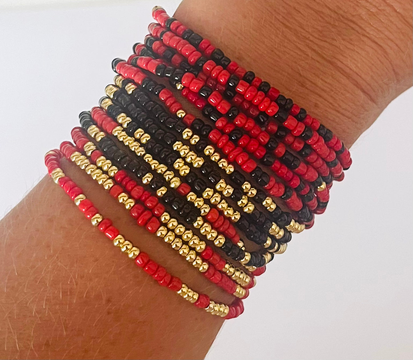 Game Day- red + gold
