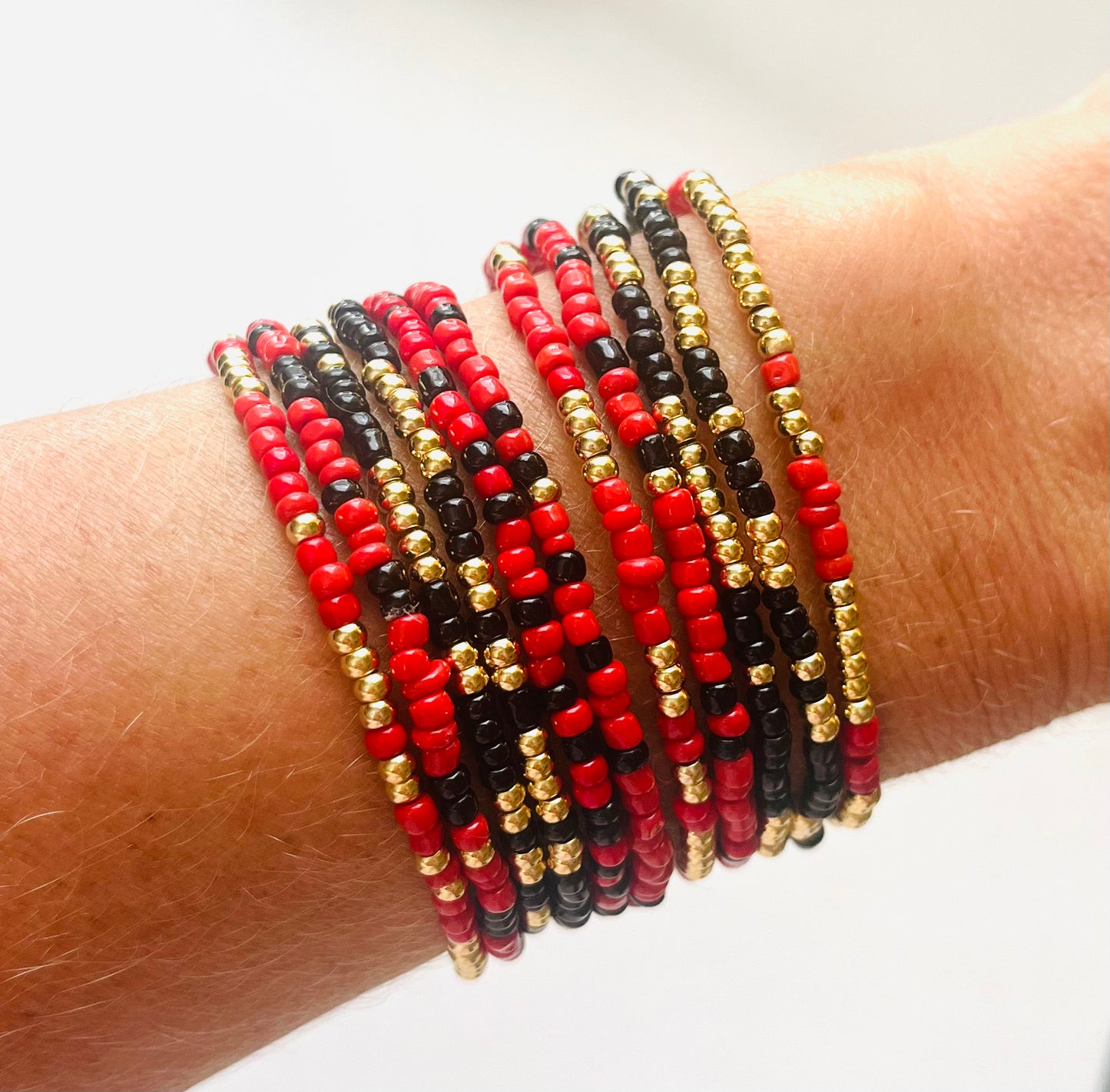 Game Day- red + gold