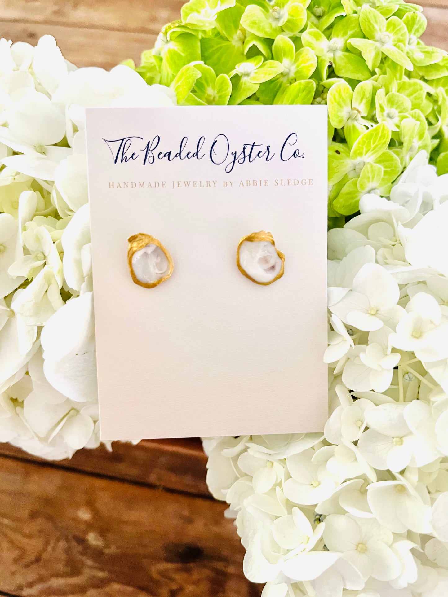 Oyster Earrings- size Medium