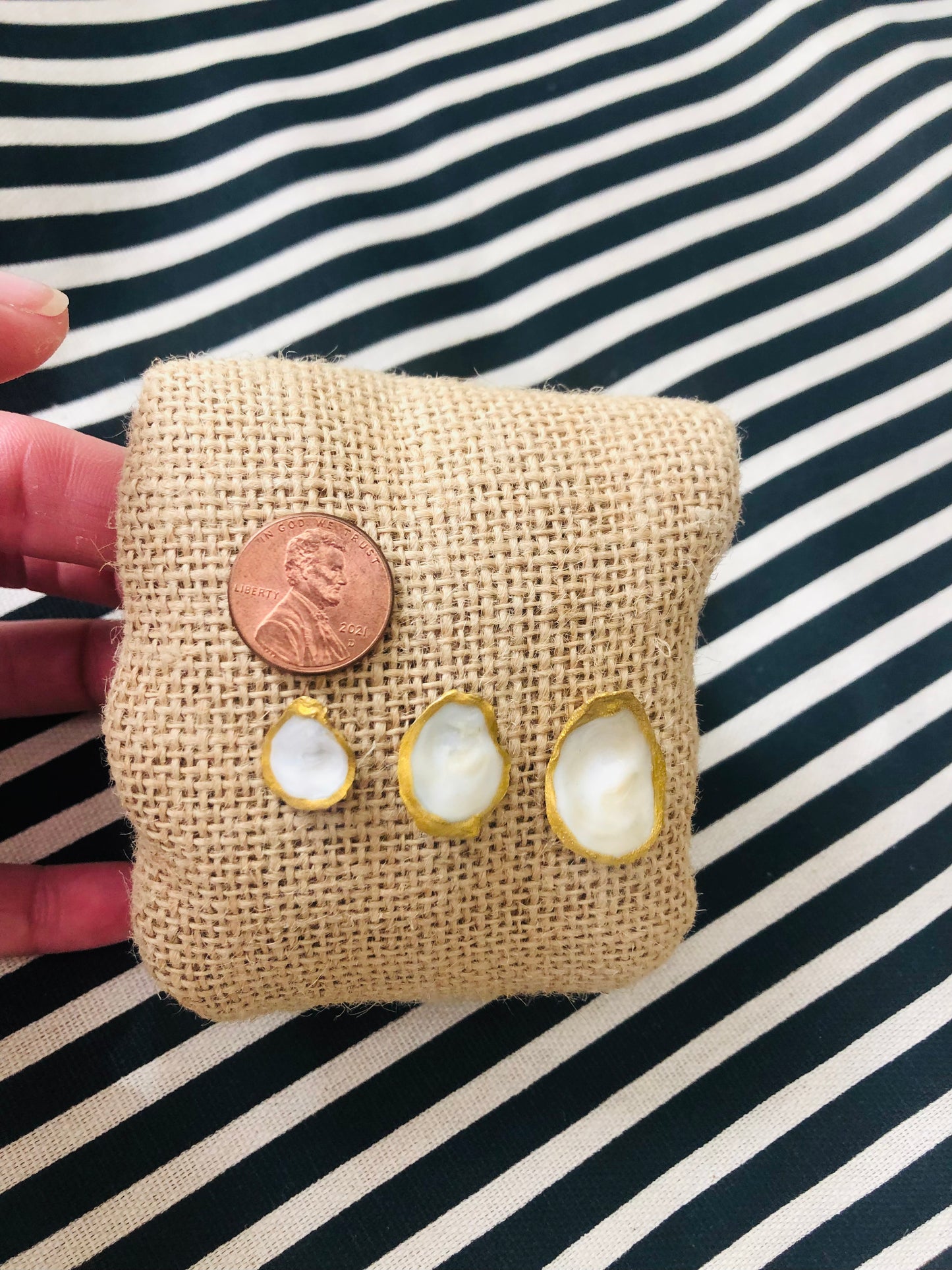 Oyster Earrings- Small