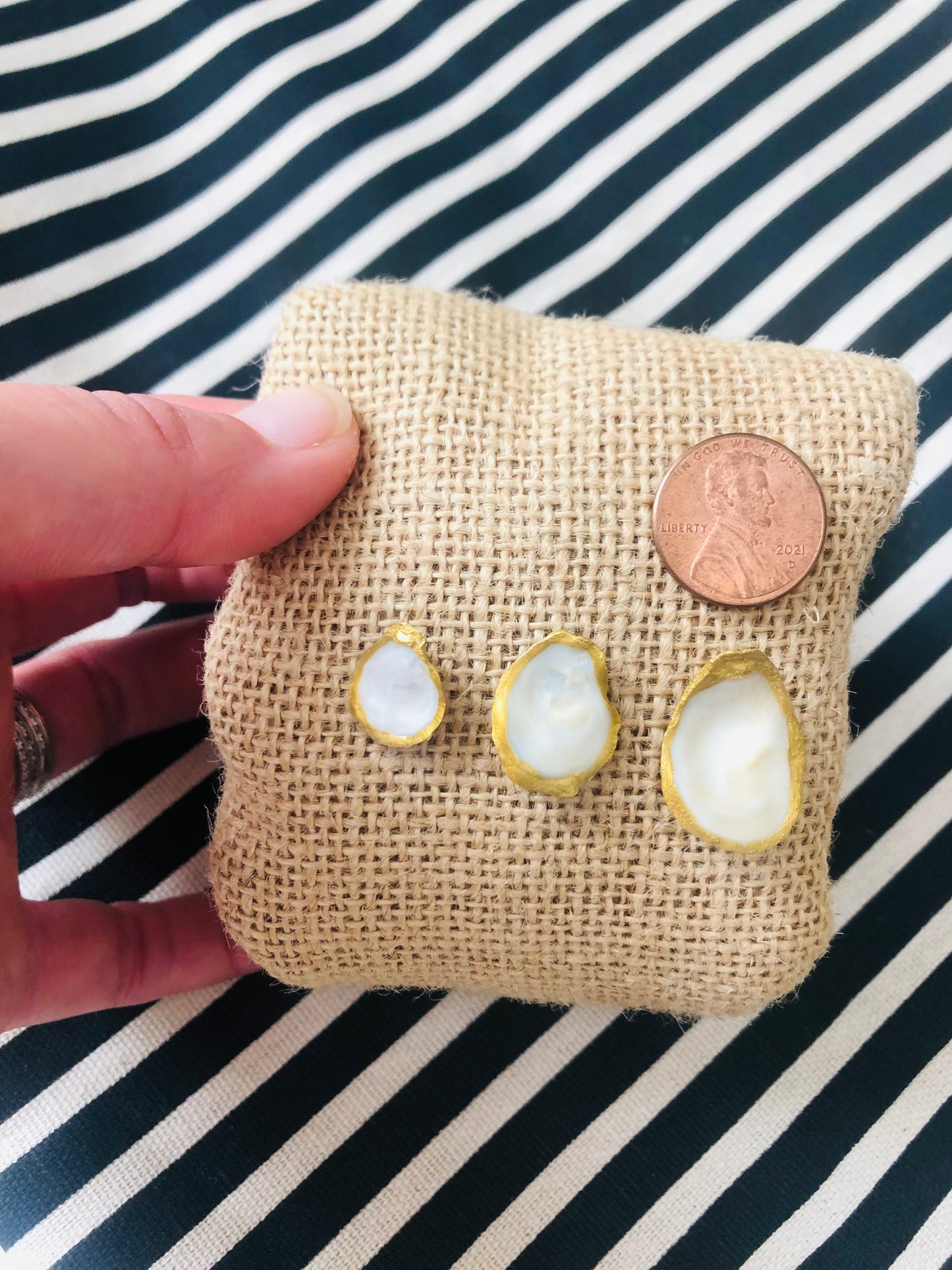 Oyster Earrings- size Large