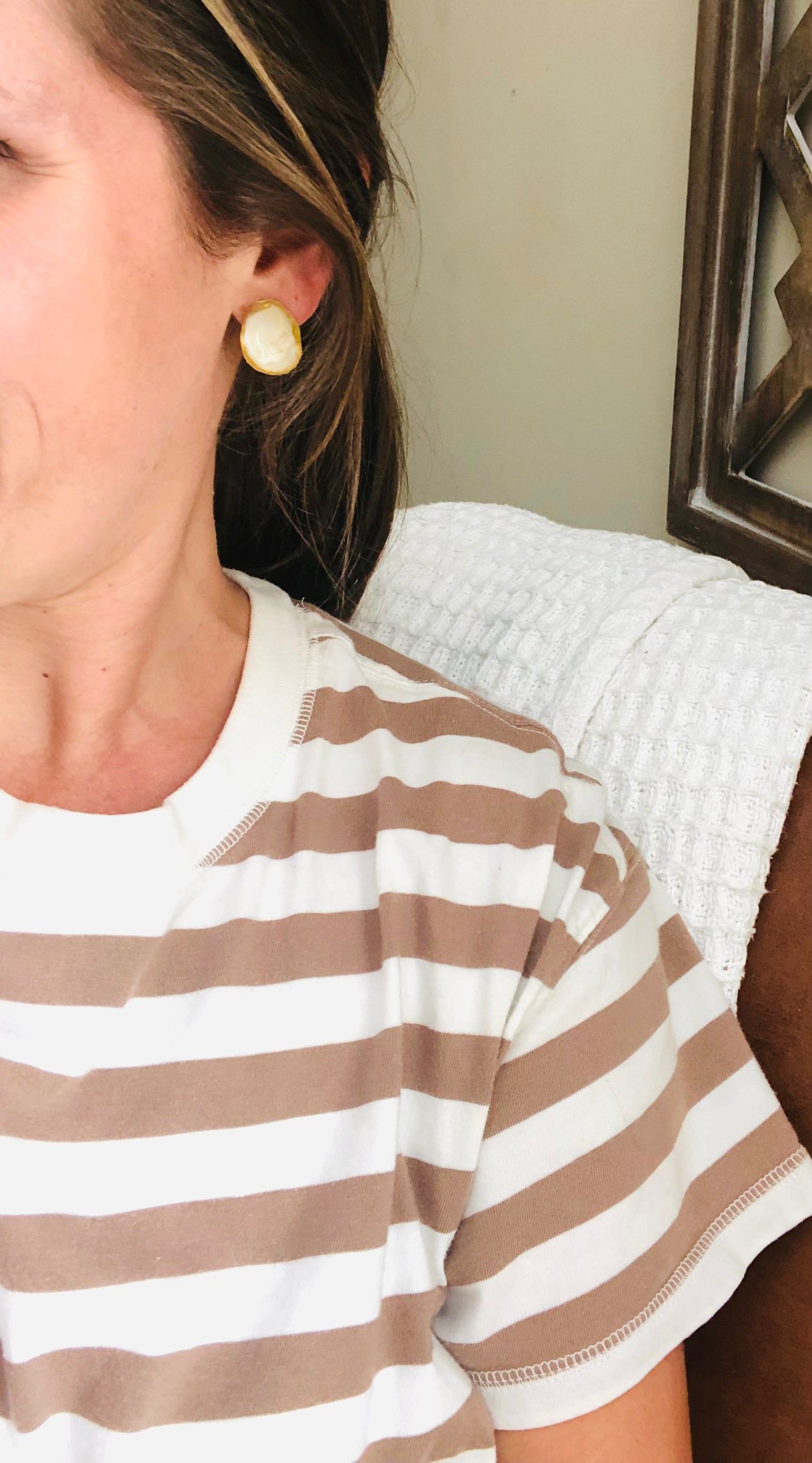 Oyster Earrings- size Large