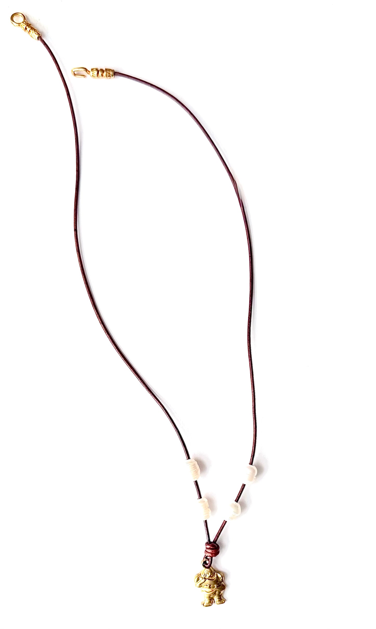 Leather Santa Necklace