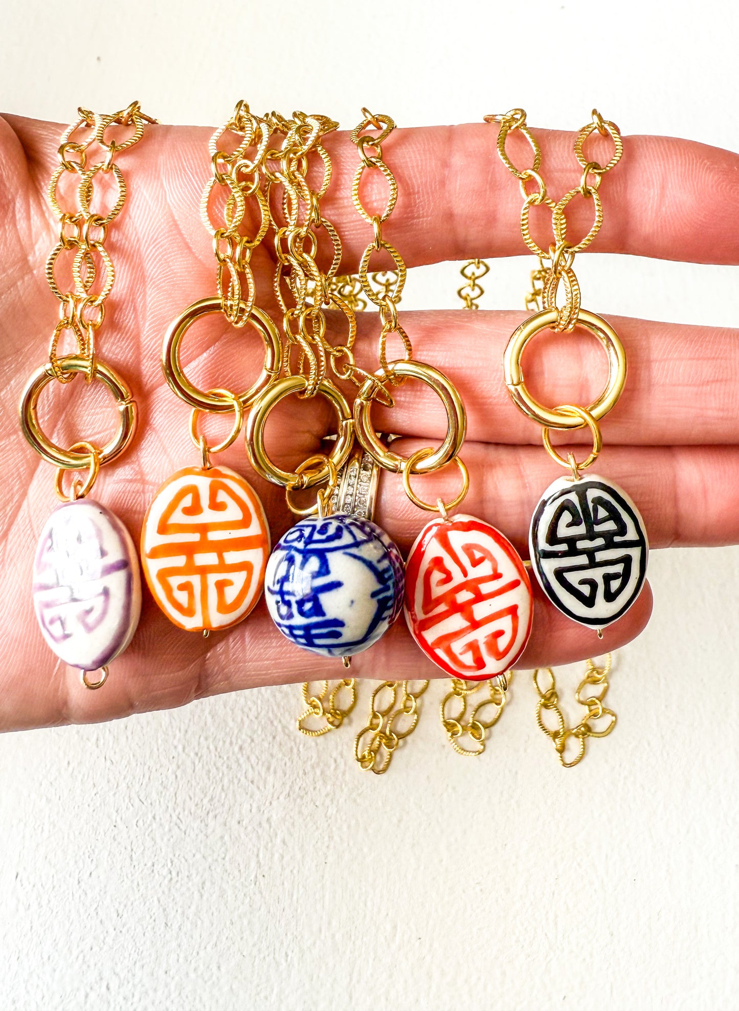 Game Day! - Chinoiserie Necklace