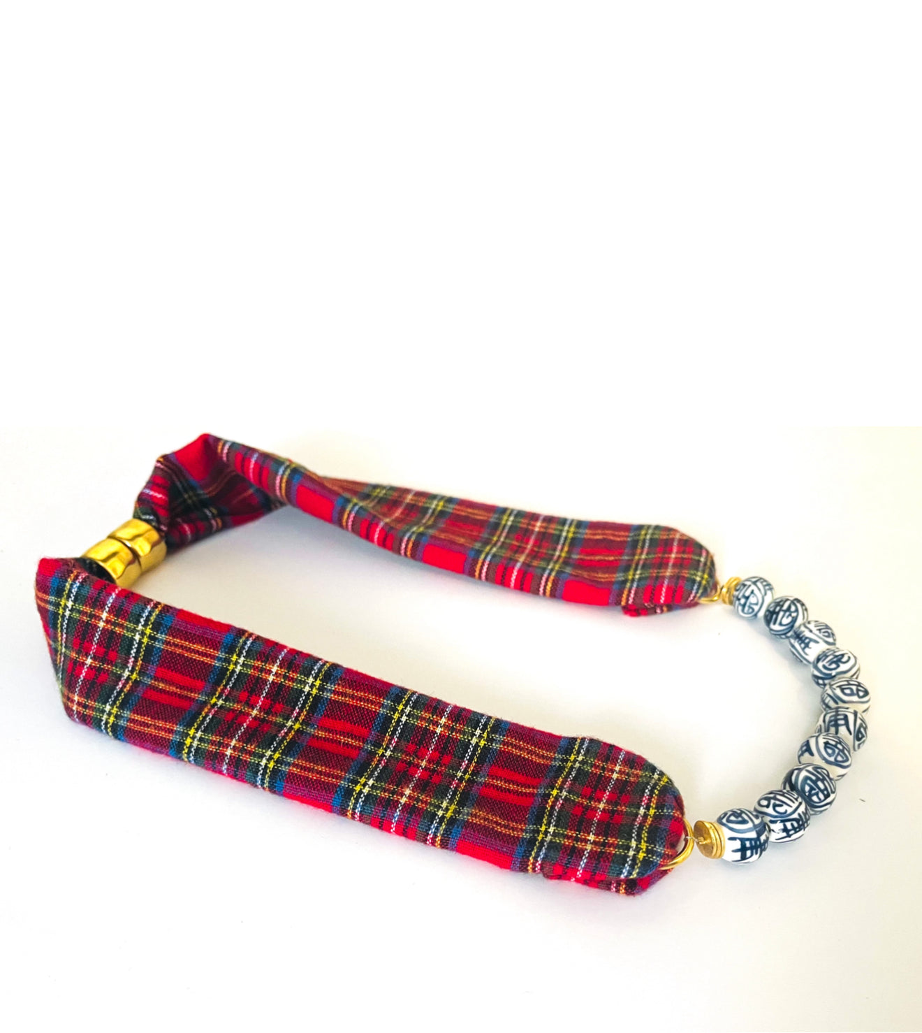 The Harper Necklace- Blue + White